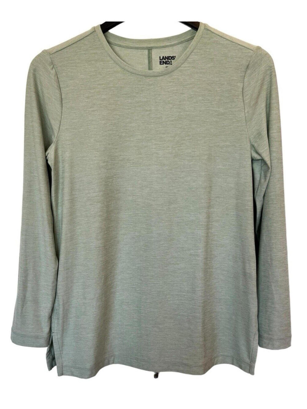Lands End Long Sleeve T Shirt light Green Womens Size XS 1681.2